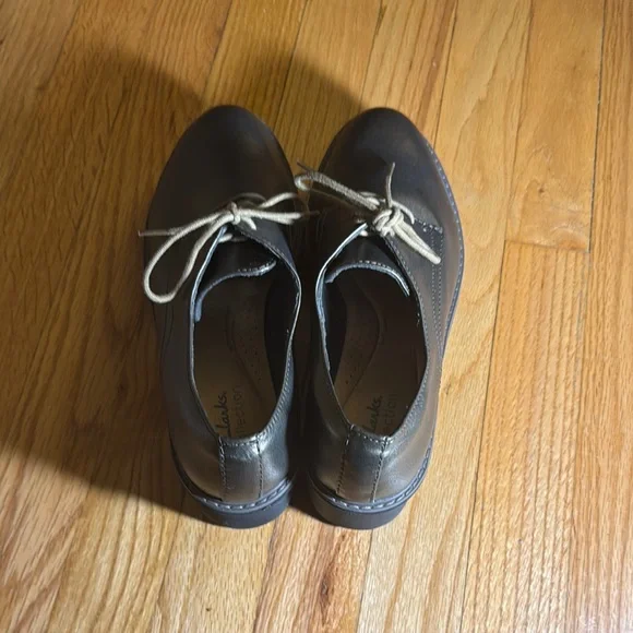 Clark’s Airabell Women’s Black Leather Shoes Size 9 - Picture 9 of 12